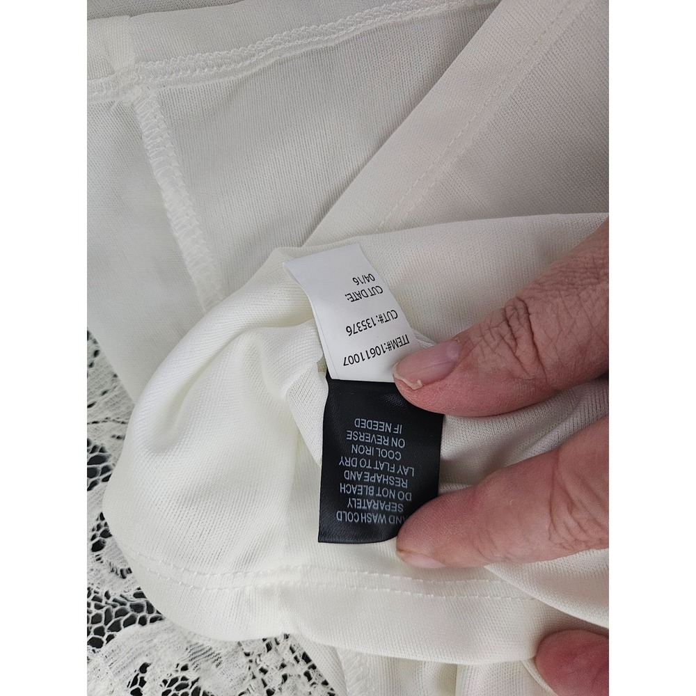 Torrid Lace Dress Plus Size 0 Boho Cottagecore Romantic Ivory Flowy - Picture 9 of 11